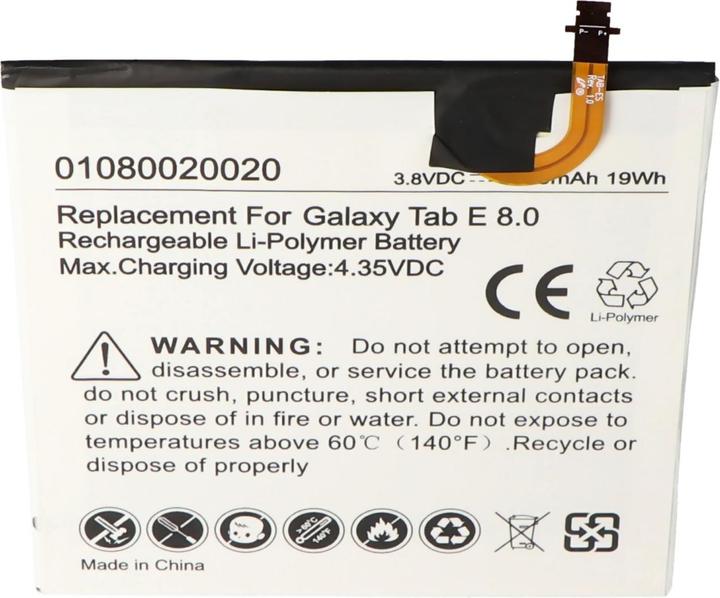 Immagine prodotto AccuCell Batteria Samsung Galaxy Tab 5, Tab E 8.0, Tab E 8.0 4G LTE, Tab E 8.0 TD-LTE