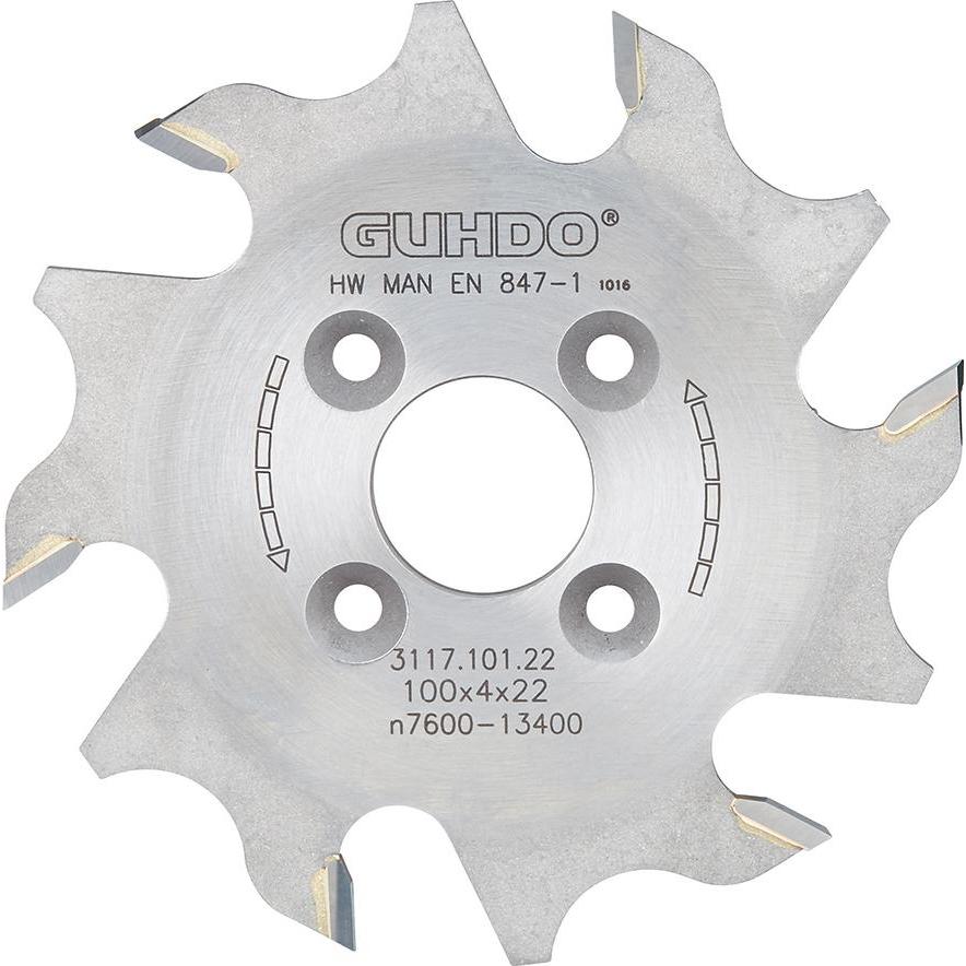Magni, Fräser, Guhdo LAMELLEN-Nutfraeser HW 100X4,0X22 mm Z6