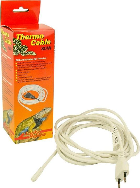 Immagine prodotto Lucky Reptile Riscaldatore di substrati Heat Thermo Cable 80 W, 6,5 m (80 W)