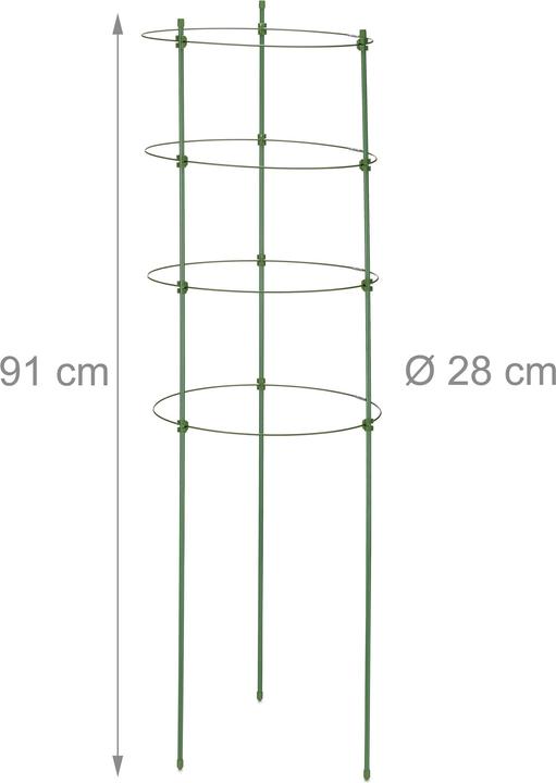 Immagine prodotto Relaxdays 3x Tomatenturm (28 cm, 28 cm)