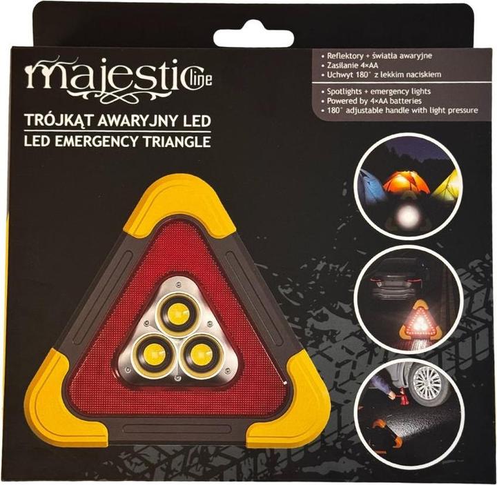 Produktbild MajesticLine LED emergency triangle for car