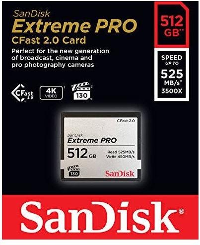 Productafbeelding SanDisk Extreem Pro (512 GB, CFast 2.0)