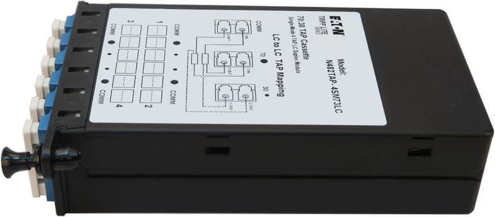 Actual product image Eaton TRIPPLITE Fiber TAP Cassette - Singlemode 4x Duplex LC 70/30 Split