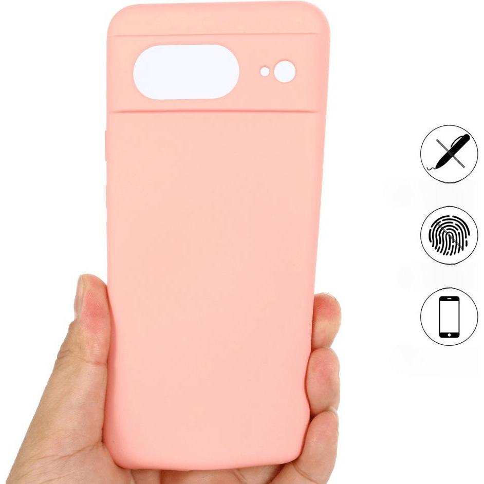 Thumbnail - Cover-Discount Google Pixel 8 - Silikon Gummi Hülle rosa (Google Pixel 8), Smartphone Hülle, Rosa