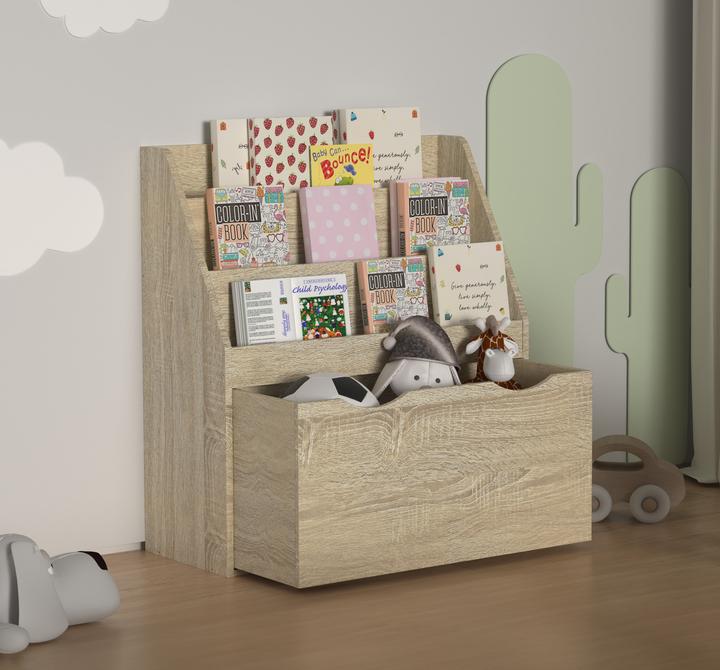 VCM Kinderregal Bücherregal Regal Besira L (73 x 30 x 80 cm)