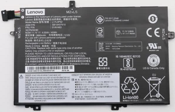 Produktbild Lenovo Original Akku für ThinkPad L580 (4120 mAh)