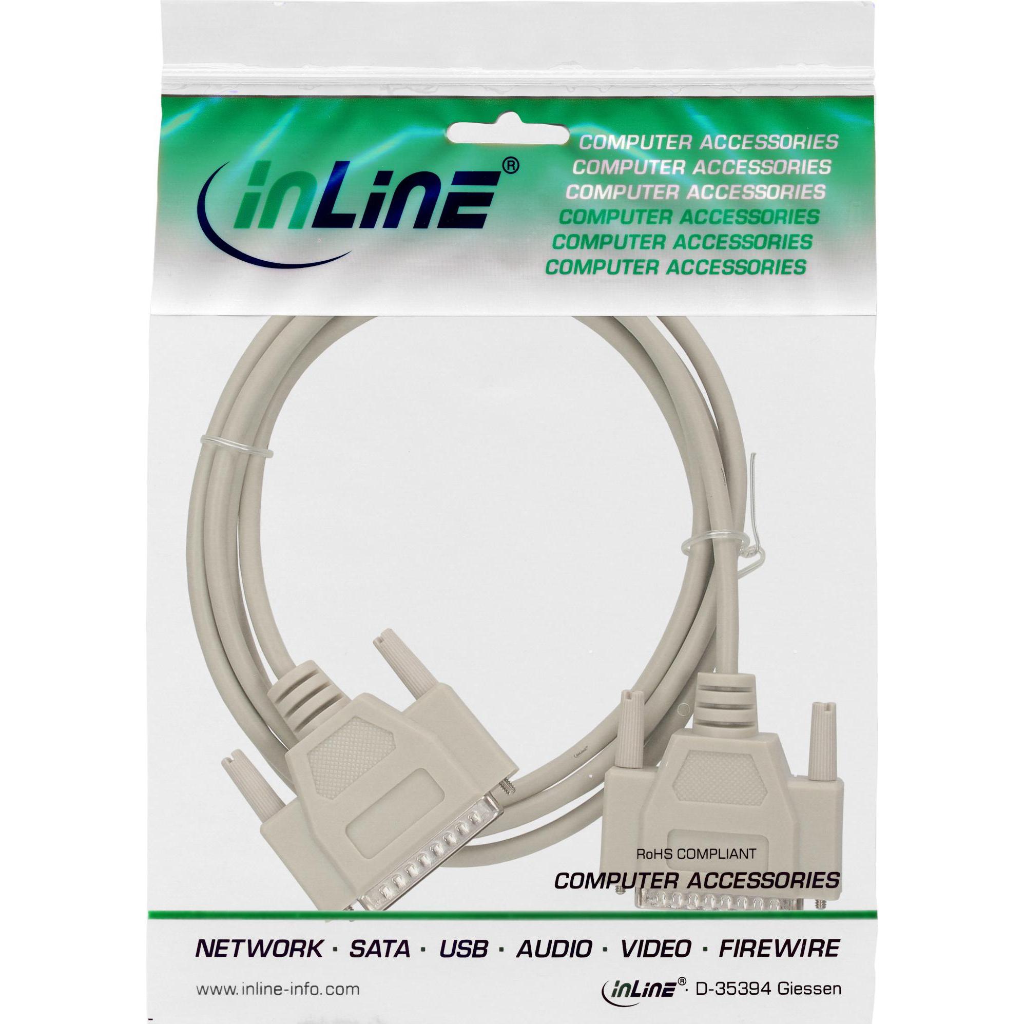 Thumbnail - InLine Serielles Kabel (2 m, VGA), Schnittstellenkabel