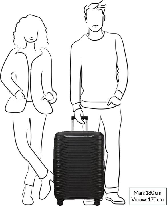 Image du produit Samsonite Valise de voyage - Upscape Spinner 4 wiel 68/25 Uitbreidbaar Black (83 l)
