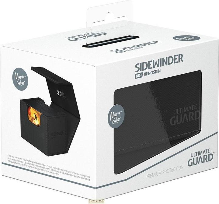 Actual product image Ultimate Guard Sidewinder 80+ XenoSkin Monocolor Noir