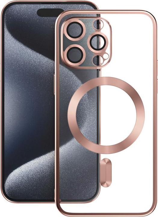 Actual product image Vmax Electroplating TPU case for iPhone 15 Pro Max 6,7" gold rose (Apple iPhone 15 Pro Max)