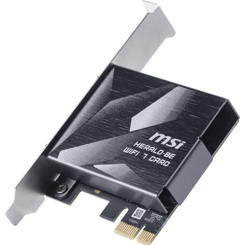 MSI HERALD BE9400 WiFi 7 PCIe Card (PCIe), Scheda di rete, Nero