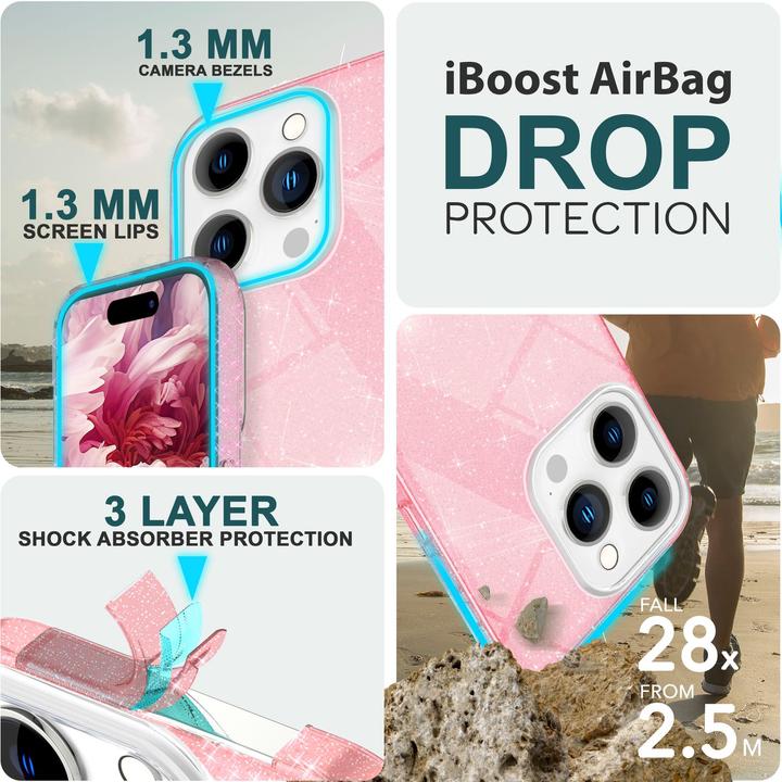 Actual product image Nalia Glitter cover (Apple iPhone 15 Pro)