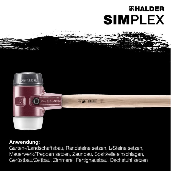 Actual product image Halder Sledgehammer 5350g 1000mm Rubber/Superplastic Hickory Simplex (5350 g)