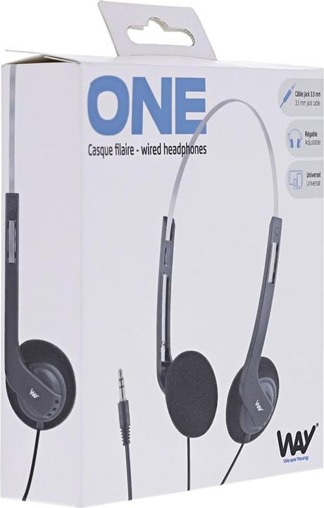 Produktbild T'nB WAY - Stereo Kopfhörer ONE, schwarz (Kabelgebunden)