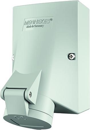 Produktbild Mennekes MEN 585ZA CEE-Wanddose 16A 3p. 12h 50V f.Klemmen