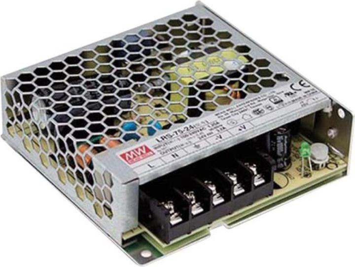 Actual product image MeanWell Ite Switching Power Supply - Single Output - 75 W - 12 V - Closed Frame - For Professional Use Only