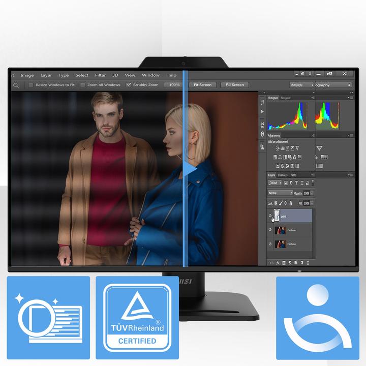 Produktbild MSI PRO MP272PMG 69cm (27") IPS FHD 120Hz 4ms (1920 x 1080 Pixel, 27")