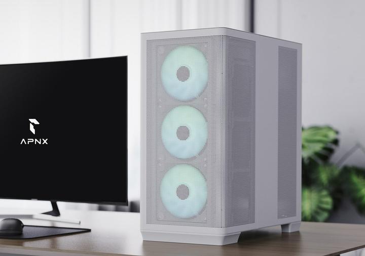 Immagine prodotto AeroCool Geh Midi APNX C1 MicroATX/ATX/MiniITX o.N. (bianco) (mATX, ATX, Mini-ITX)