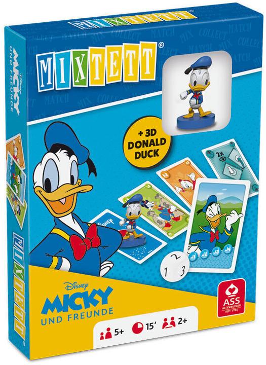 Productafbeelding ASS Altenburg 22522248 - Mixtett: Disney Mickey+ Friends - kaartspel + figuur Donald, voor 2 spelers, vanaf 5 jaar (Frans, 2 Spelers)