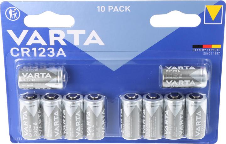 Produktbild Varta Photo Lithium (10 Stk., CR123A, 1430 mAh)
