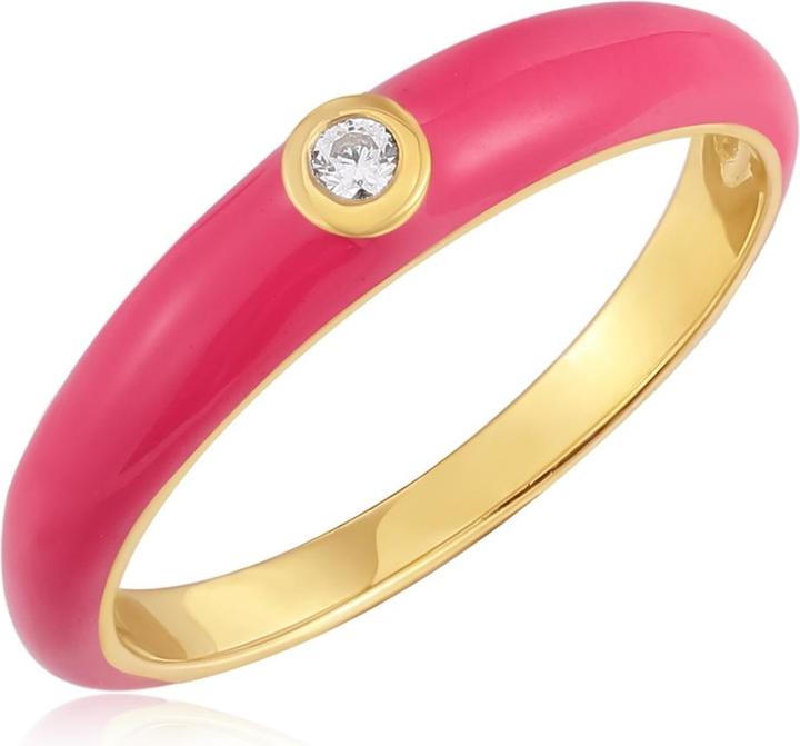 Produktbild Glanzstücke München Damen Sterling Silber Zirkonia Gelbgold - 33856 (56, 925 Silber)