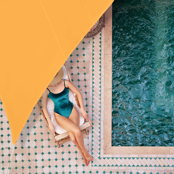 Actual product image Relaxdays Shade sail (600 x 510 x 0.1 cm)