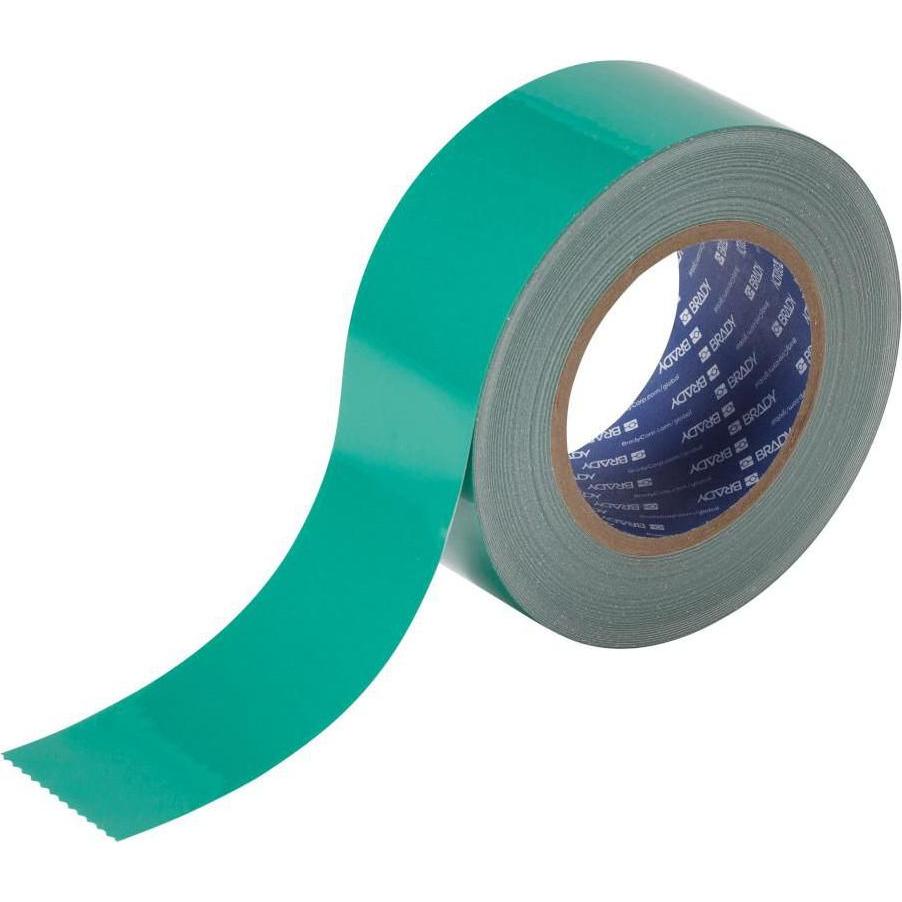 Brady, Etiketten, B-505, ToughStripe COLD, Bodenmarkierbänder, Polyester, Grün, 50.80 mm x 30.48 m