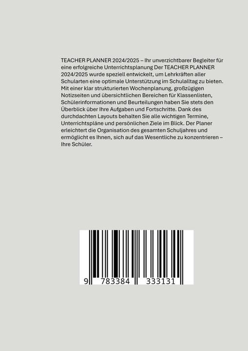 Alfons:Lehrerplaner Organisation leicht (1 week / 2 pages)