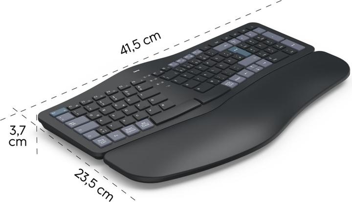 Actual product image Hama WK-900 Bluetooth® Keyboard German, QWERTZ Black Multimedia keys (DE, Wireless)