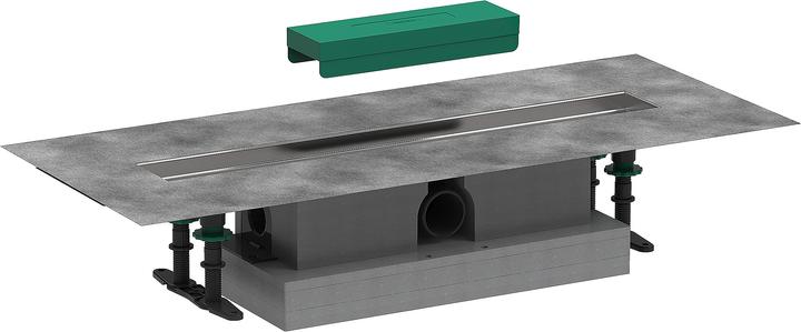 Produktbild hansgrohe HG Komplettset uBox universal f Duschrinnen Fertigsets Standard 600mm (600 mm)