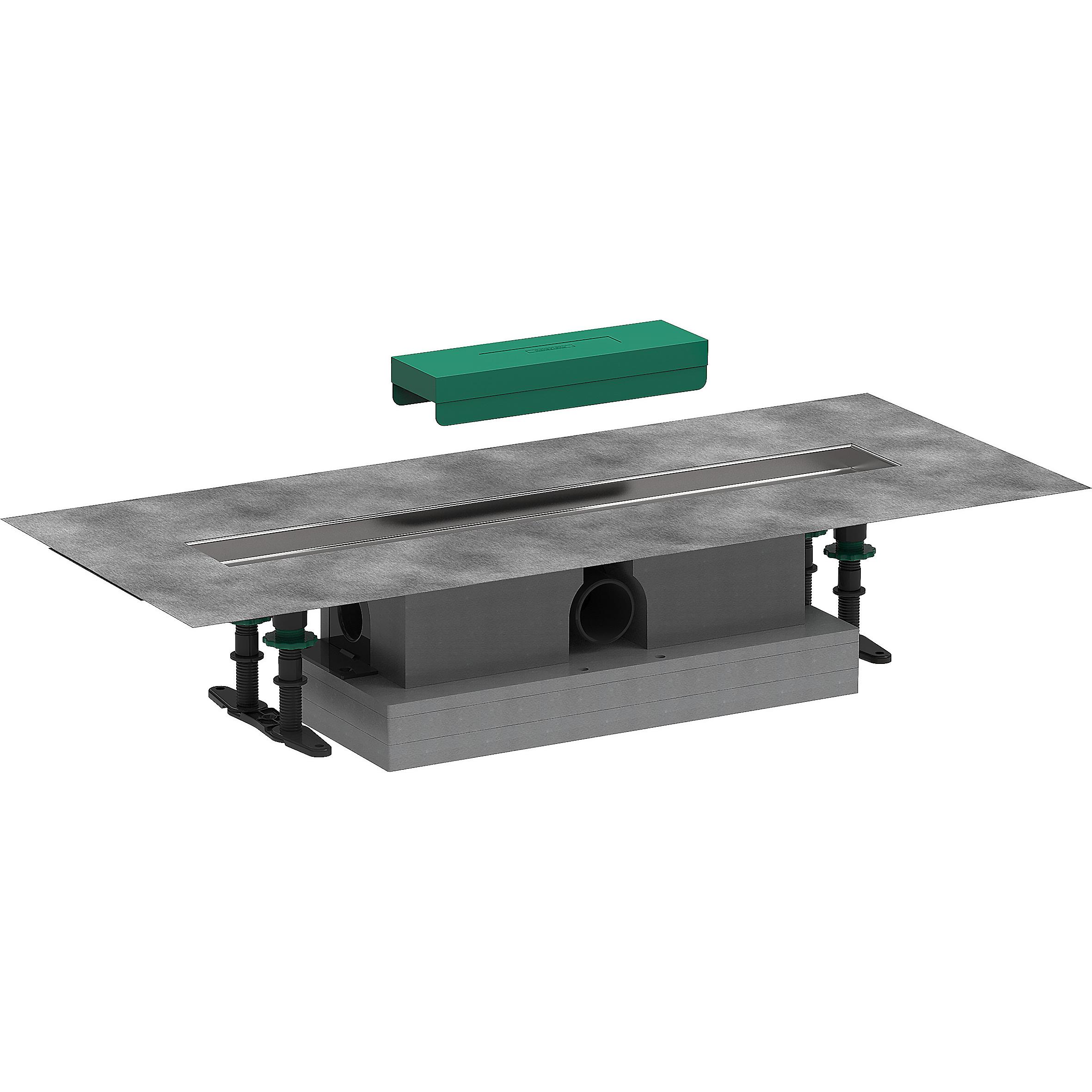 hansgrohe, Canale doccia, HG set completo uBox canali doccia universali f set prefabbricati standard 600mm (600 mm)