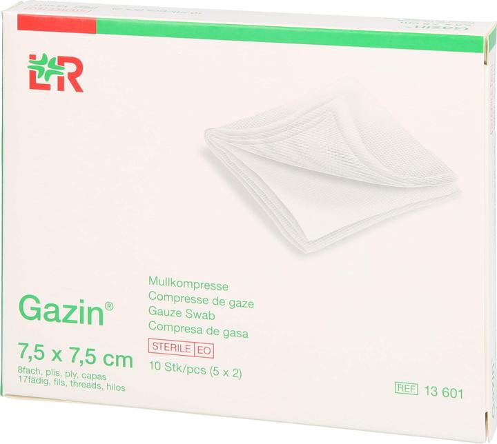 Produktbild Gazin Mullkompressen 7.5x7.5cm 8-fach 17fädig
