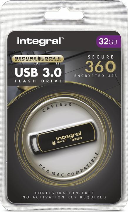 Actual product image 32GB Secure 360 Encrypted USB 3.0 (32 GB, USB-A)