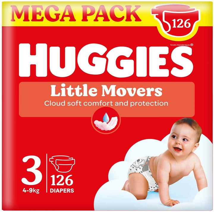 Produktbild Huggies Little Movers (Gr. 3, 126 Stk.)