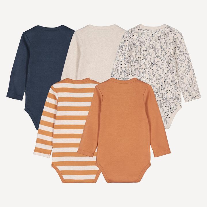 Produktbild La Redoute Collections 5er-Pack Bodys mit langen Ärmeln (80)