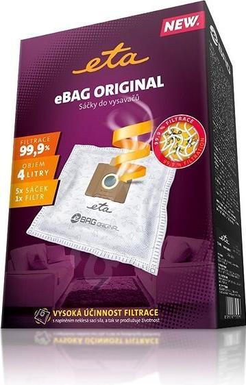 Produktbild ETA Vacuum cleaner bags Original 960068000 Accessory Set, 5 + microfilter 155x145 mm pc(s), Suitable for (5x)