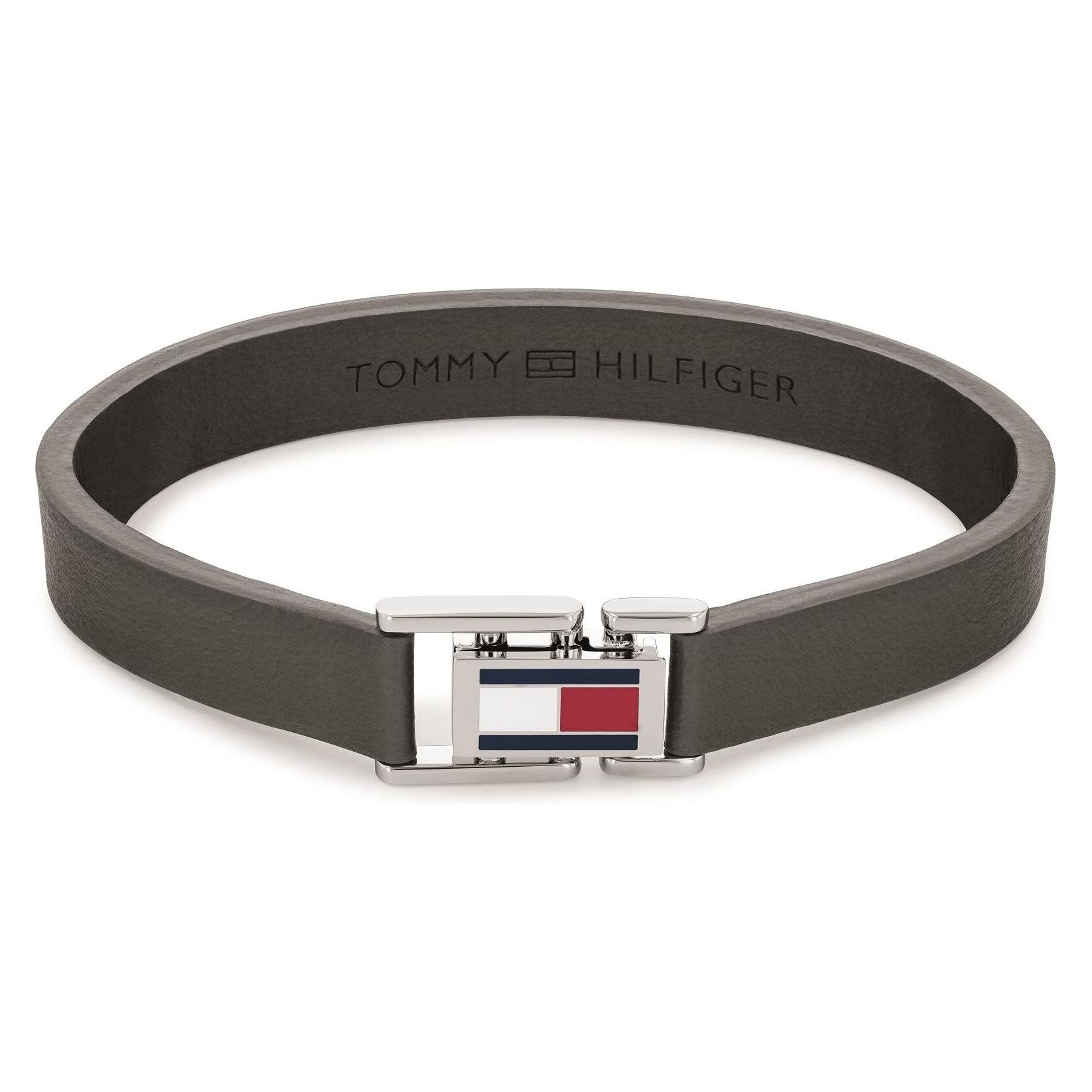 Tommy Hilfiger, Armschmuck, Å EdÃ½ KoÅ¾enÃ½ NÃ¡ramek S OcelovÃ½m ZapÃ­nÃ¡nÃ­m 2790428