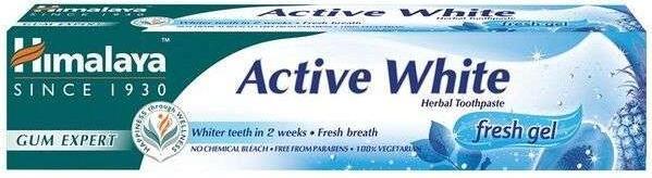 Actual product image Himalaya Active White Herbal Toothpaste whitening gel for brushing teeth 75ml (75 ml)
