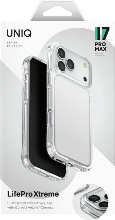 Actual product image Uniq Lifepro Xtreme Case for iPhone 17 Pro Max Transparent (Apple iPhone 17 Pro Max)