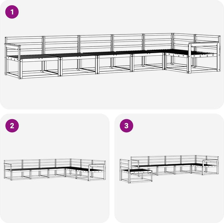 Produktbild vidaXL Outdoor-Sofa