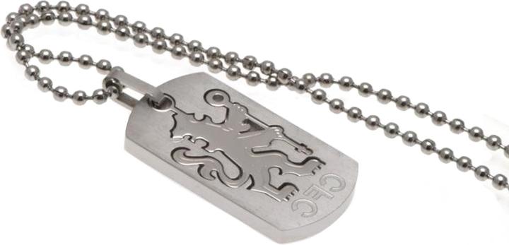Immagine prodotto Chelsea FC Adulto Unisex Medaglietta E Catena per Cani (100% argento sterling)