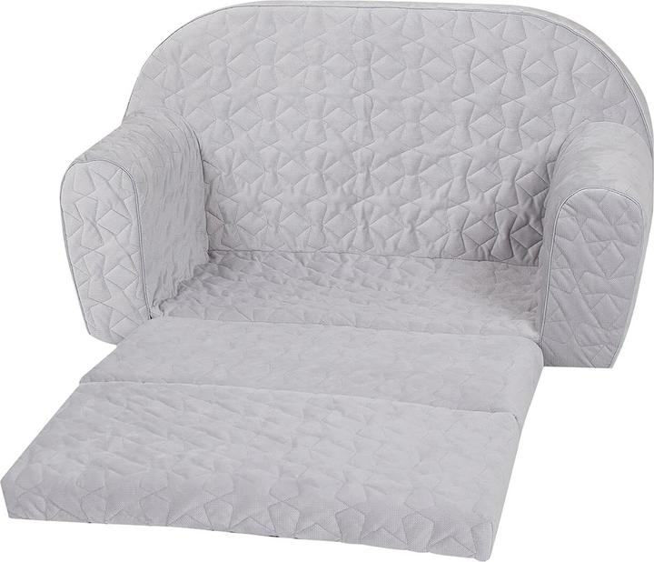 Knorrtoys Kindersofa - "Cosy geo grey" (Canapé pour enfants)