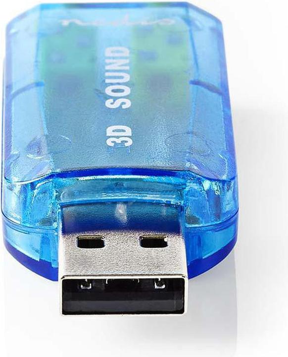 Image du produit Nedis Carte son 5.1 USB 2.0 Connexion microphone : 1x 3.5 mm Connexion casque : 3.5 mm mâle Noir (USB)