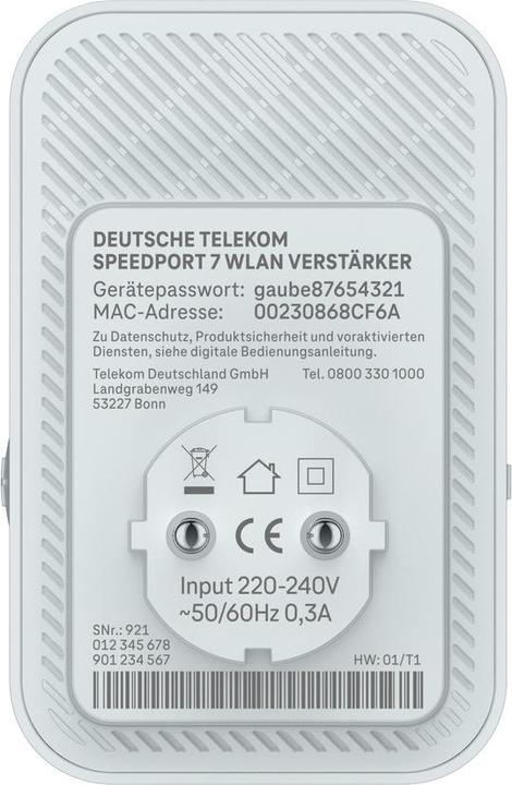 Produktbild Telekom Speedport 7 WLAN Verstärker
