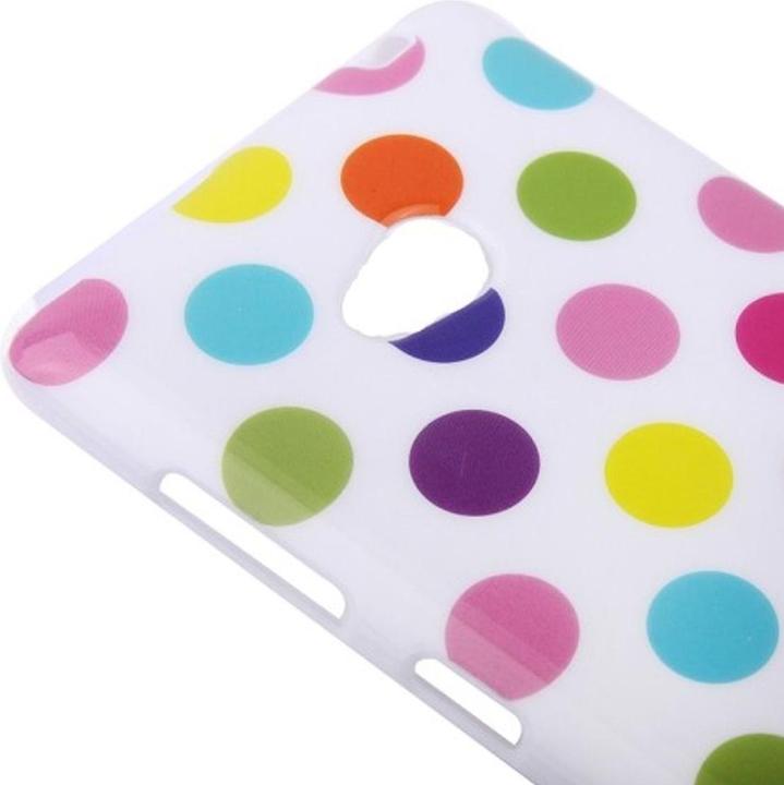 Produktbild König Design Schutzhülle TPU Case für Handy Nokia Lumia 720 Weiss / Bunt (Nokia Lumia 720)