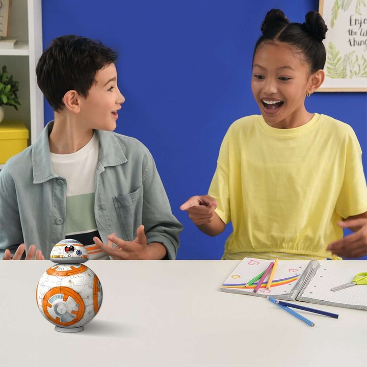 Produktbild Ravensburger 3D Puzzle 11578 - Star Wars BB8 - Astromech-Druide aus Episode VII, VIII und IX als (99 Teile)