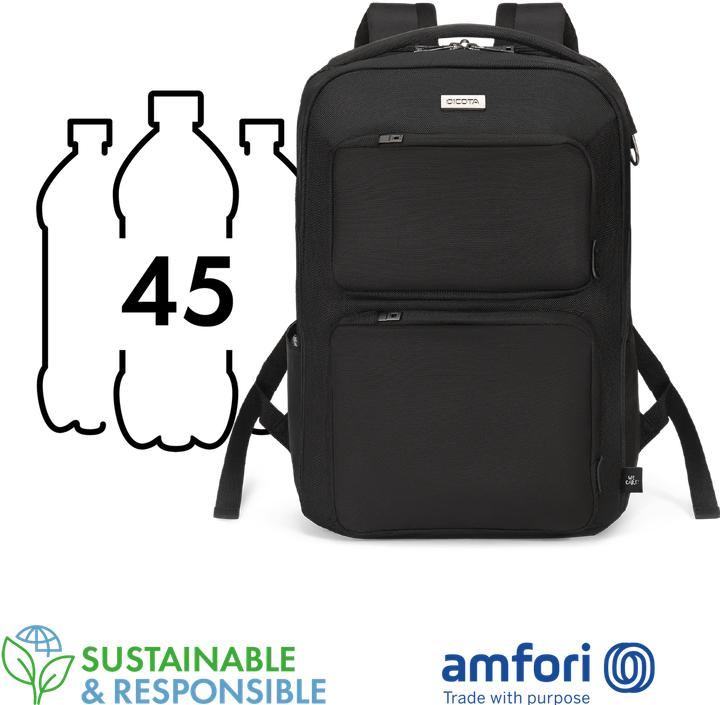 Produktbild Dicota "SAC.14.D3250101 D3250101 Sac à Dos SEVEN 12-14"" Noir 18 litres." (18 l)