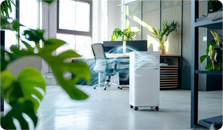 Actual product image Berdsen Mobiles 3-in-1 Klimagerät mit App-Steuerung (9000 BTU/h)