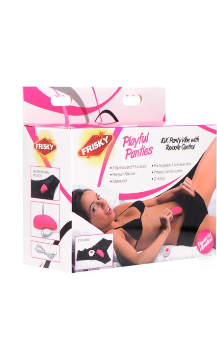 Actual product image Shots Playful Panties 10x Panty Vibe with Remote Control