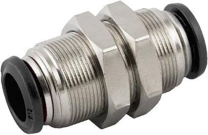 Actual product image RS PRO Bulkhead Connector 6mm (Pipe fitting)
